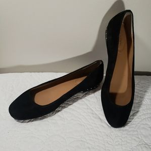 Calvin Klein Women's Fridelle Black Suede Flats